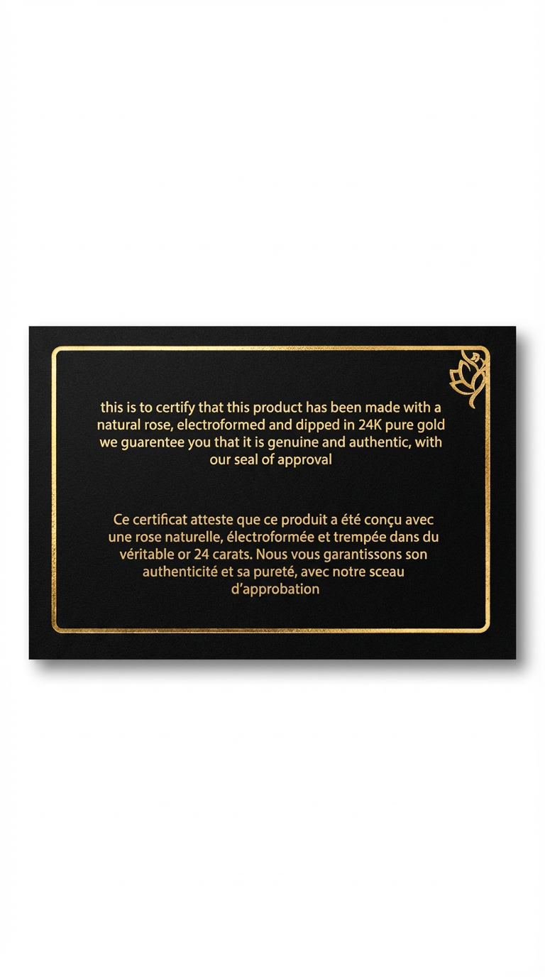 product certification card